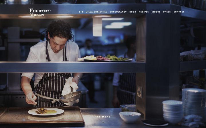 Screenshot of cheffrancescomazzei.com
