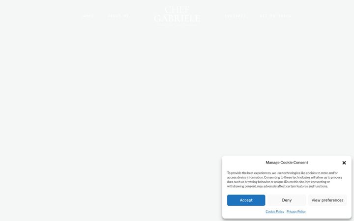 Screenshot of chefgabriele.com