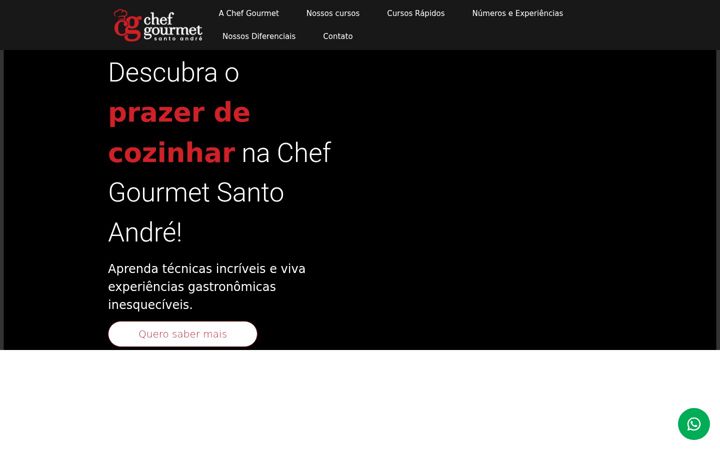 Captura de pantalla de chefgourmetsantoandre.com.br