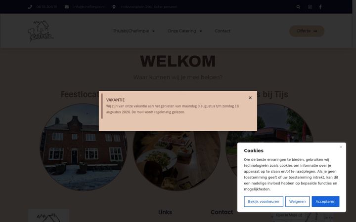 Captura de ecrã de chefimpie.nl