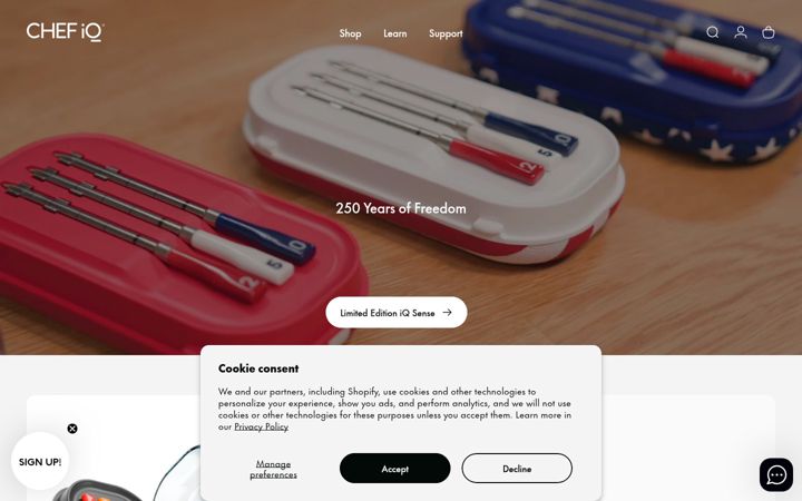 Screenshot of chefiq.com