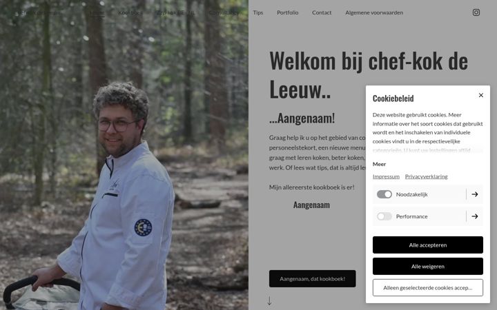 Screenshot του chefkokdeleeuw.nl