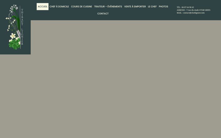 Screenshot of cheflignier.com