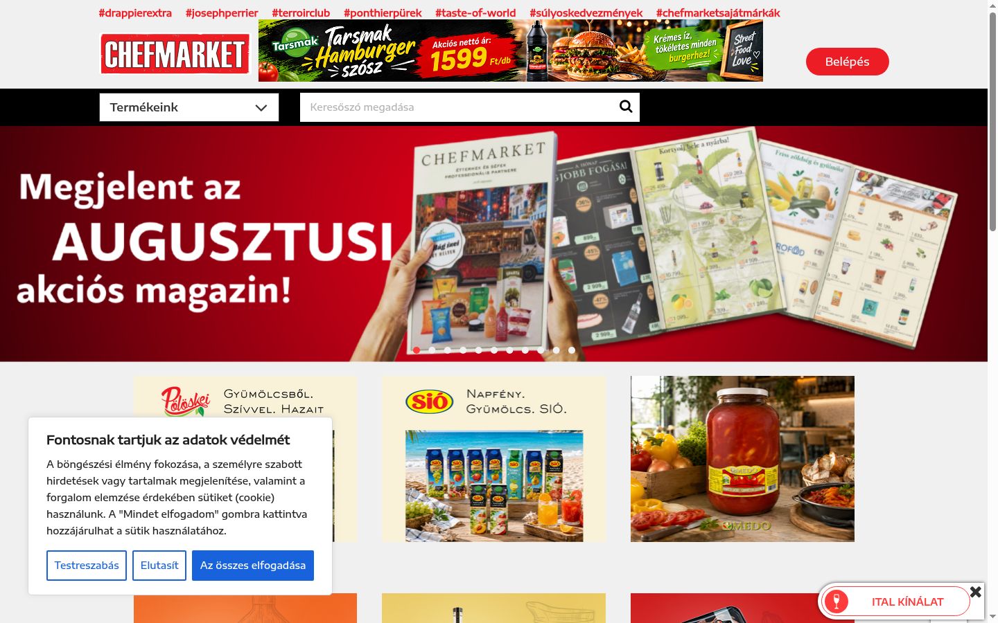 Snimka zaslona bannera za privolu prikazanog prije bilo kakve interakcije