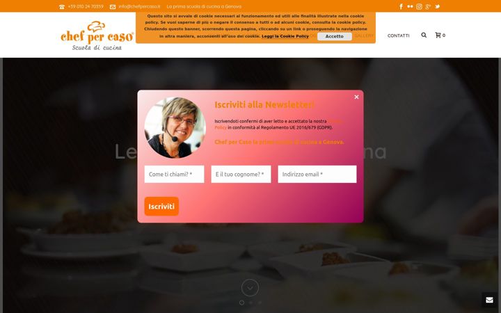 Zrzut ekranu chefpercaso.it