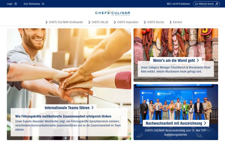 Screenshot of chefsculinar.de