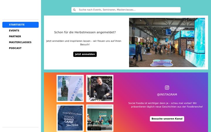 Screenshot of chefsinspiration.de