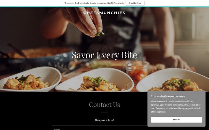 Screenshot of chefsmunchies.com