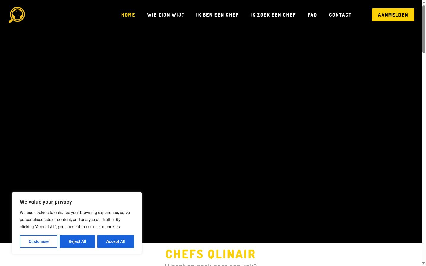 Screenshot tal-banner tal-kunsens muri qabel kwalunkwe interazzjoni