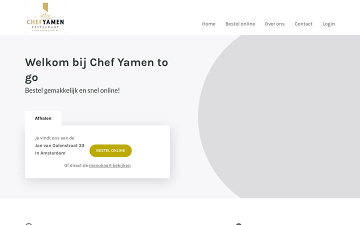 Snímek obrazovky chefyamen2go.nl