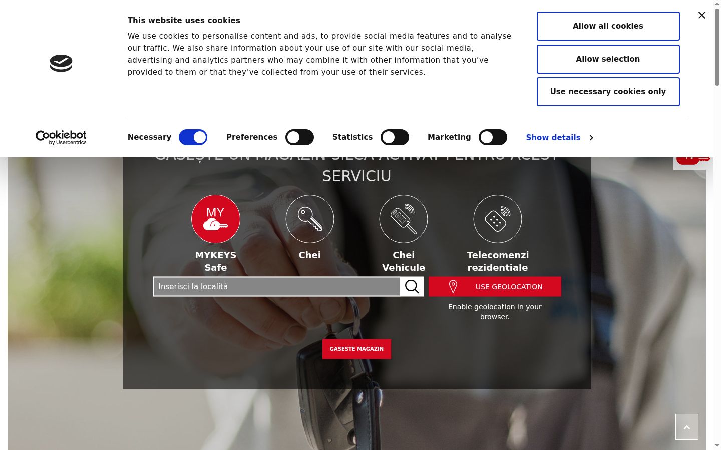 Sutikimo reklamjuostės, rodytos prieš bet kokią sąveiką, ekrano kopija