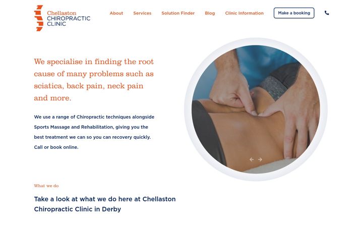 Képernyőkép: chellastonchiropractic.co.uk