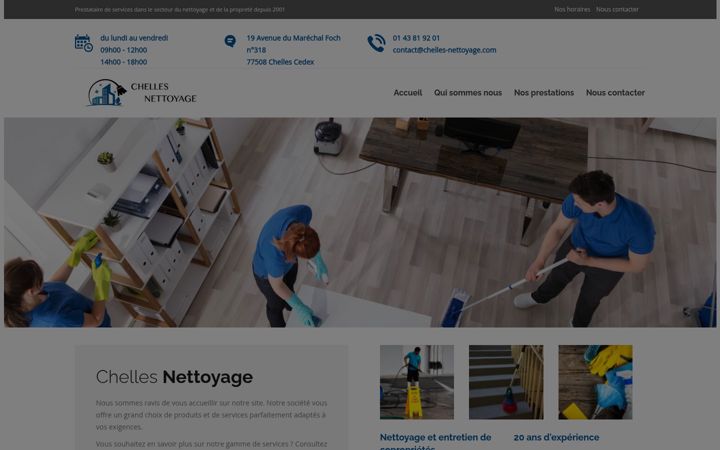 Screenshot of chelles-nettoyage.com