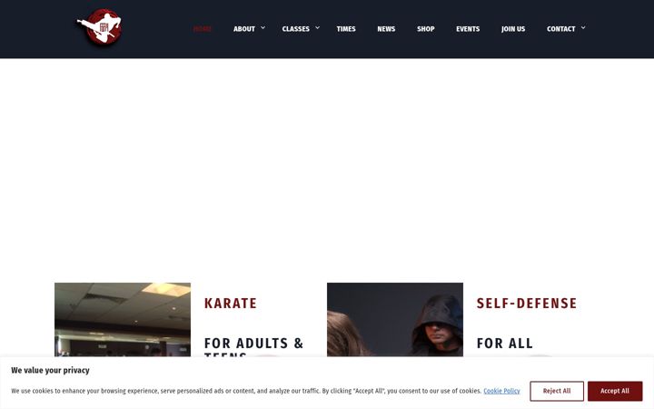 Screenshot of chelmsfordkarate.com