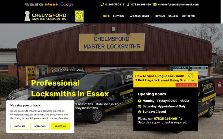 Screenshot di chelmsfordmasterlocksmiths.co.uk