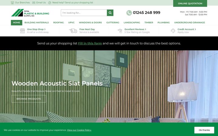 Screenshot di chelmsfordplasticwarehouse.co.uk