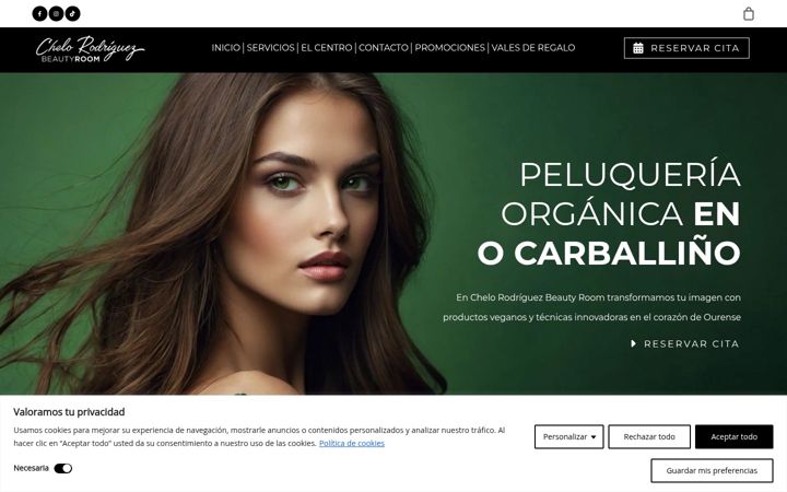 Screenshot of chelorodriguezsalon.com