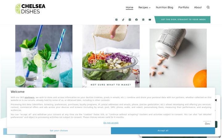 Screenshot of chelseadishes.com
