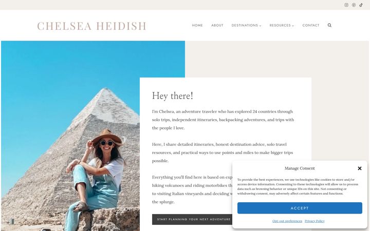 Screenshot of chelseaheidish.com