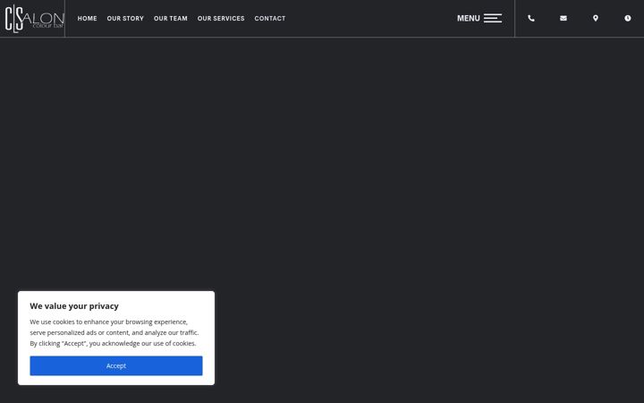 Screenshot of chelsealainesalon.com