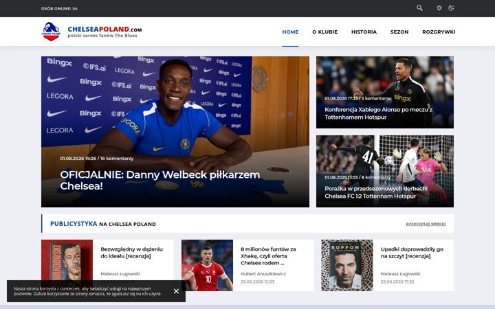 Screenshot of chelseapoland.com