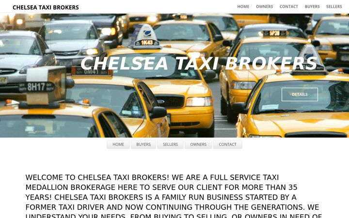 Screenshot of chelseataxibrokers.com