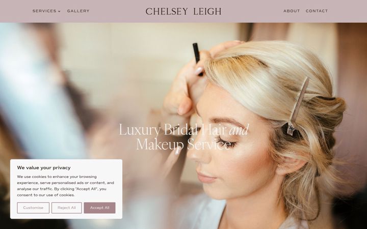 Captură de ecran a chelsey-leigh.co.uk