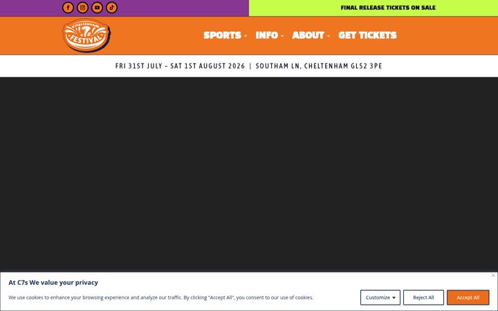 Screenshot ta' cheltenham7sfestival.co.uk