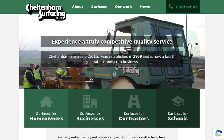 Screenshot ta' cheltenhamsurfacing.co.uk