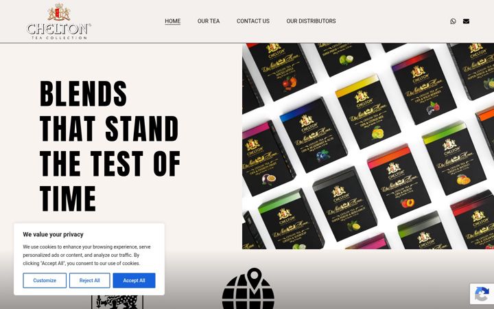Screenshot of cheltontea.com