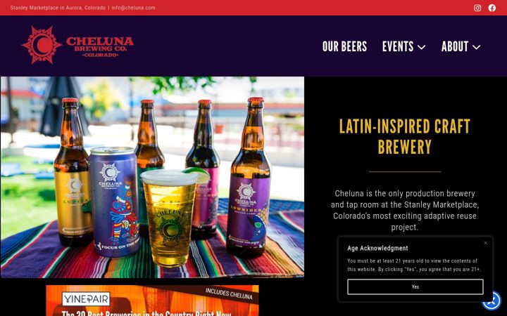 Screenshot of cheluna.com