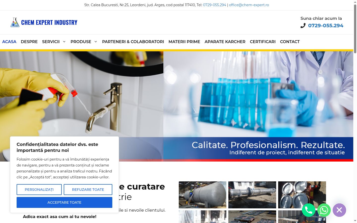 Captura de ecrã do banner de consentimento apresentado antes de qualquer interação