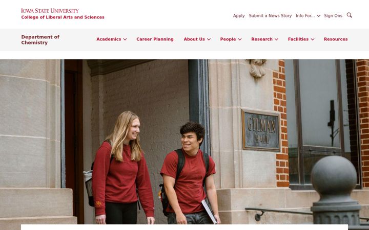 Screenshot von chem.iastate.edu