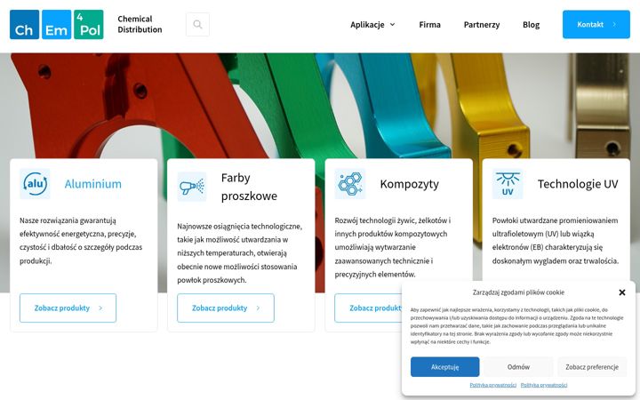Skjámynd af chem4pol.pl