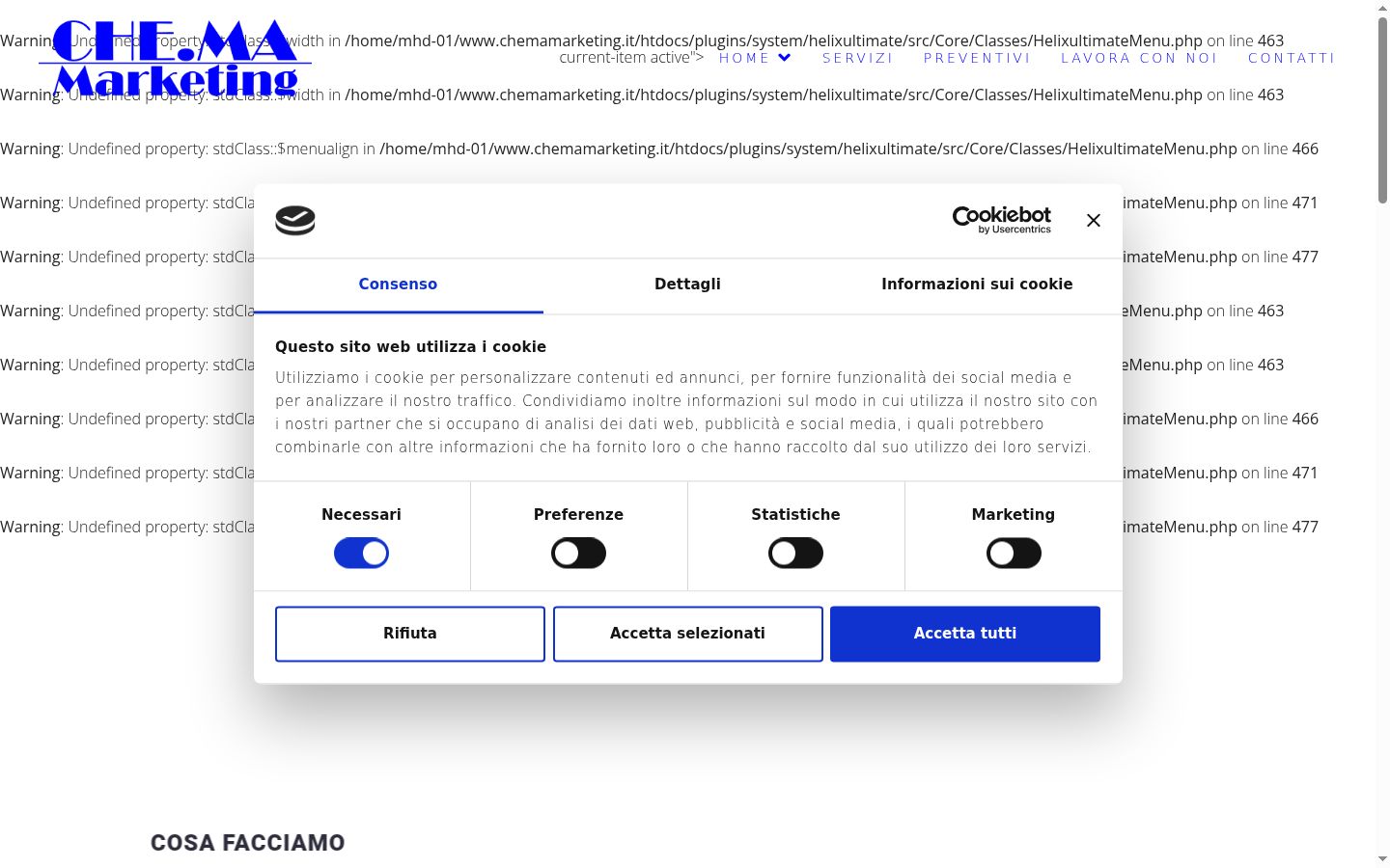 Posnetek zaslona pasice za privolitev, prikazane pred kakršno koli interakcijo