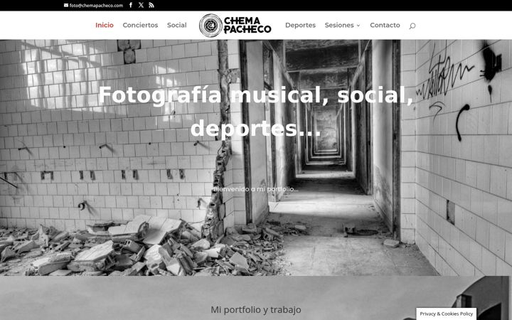 Screenshot of chemapacheco.com