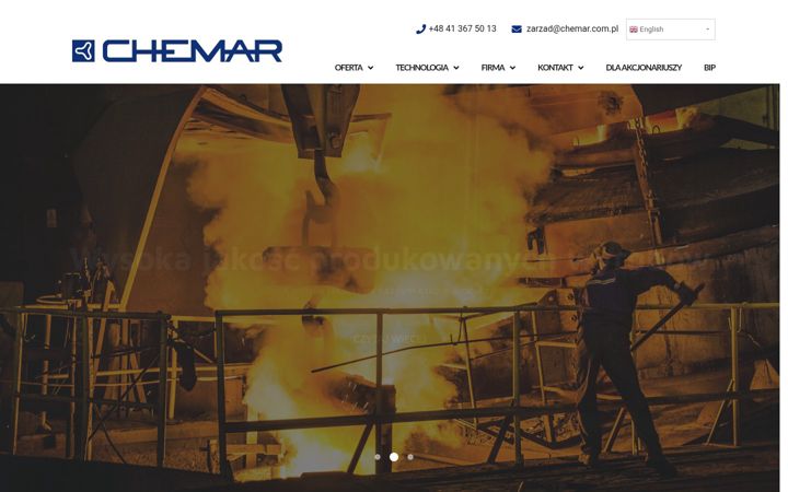 Skjámynd af chemar.com.pl