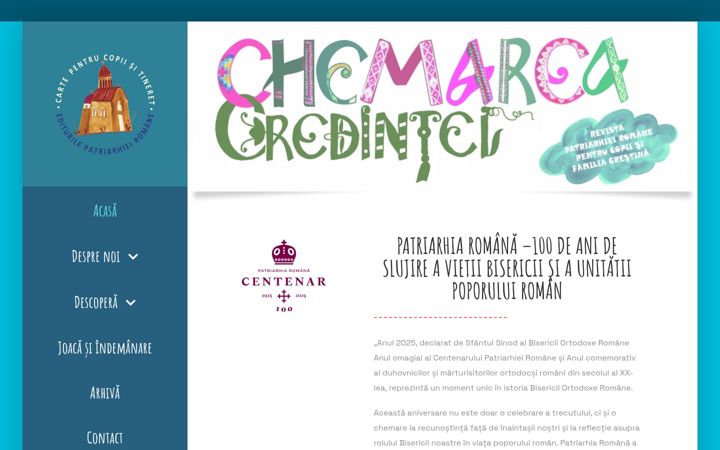 Ekrano kopija chemareacredintei.ro