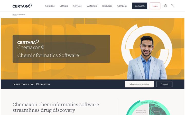 Ekrano kopija chemaxon.com