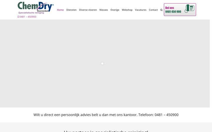 Posnetek zaslona chemdrydoornenbal.nl