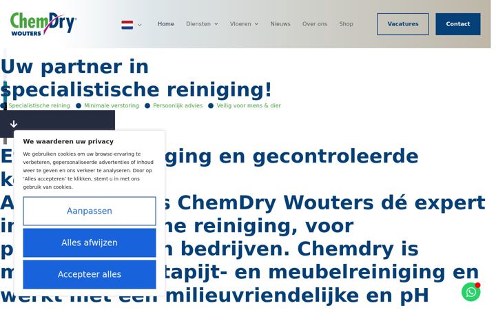 Posnetek zaslona chemdrywouters.nl