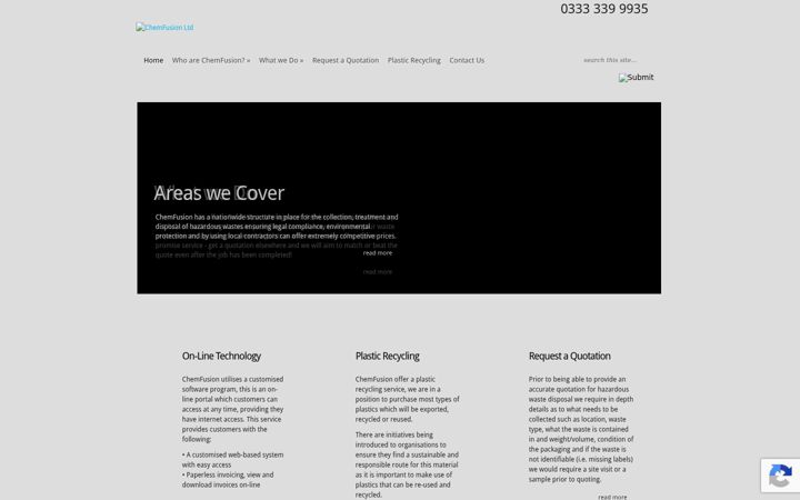 Screenshot ta' chemfusion.co.uk
