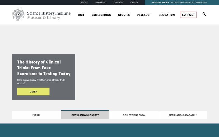 Screenshot of chemheritage.org