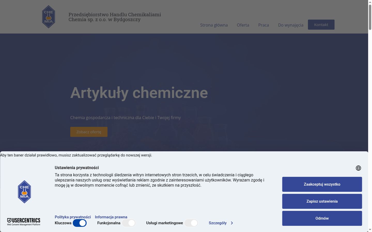 Screenshot tal-banner tal-kunsens muri qabel kwalunkwe interazzjoni