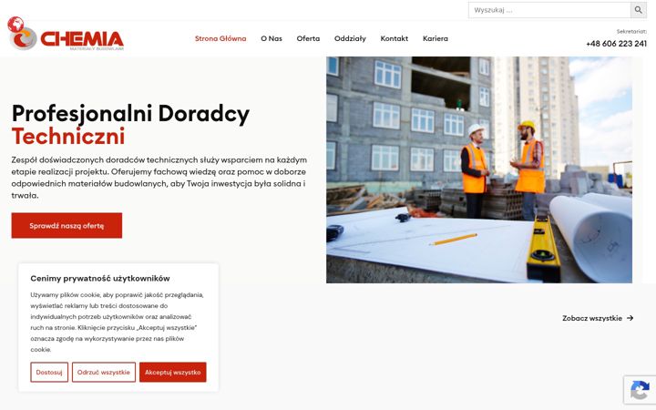 Screenshot ta' chemiagda.pl
