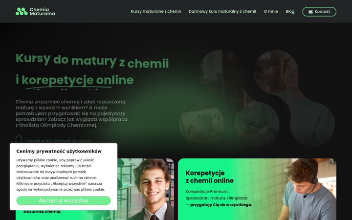 Screenshot of chemiamaturalna.com