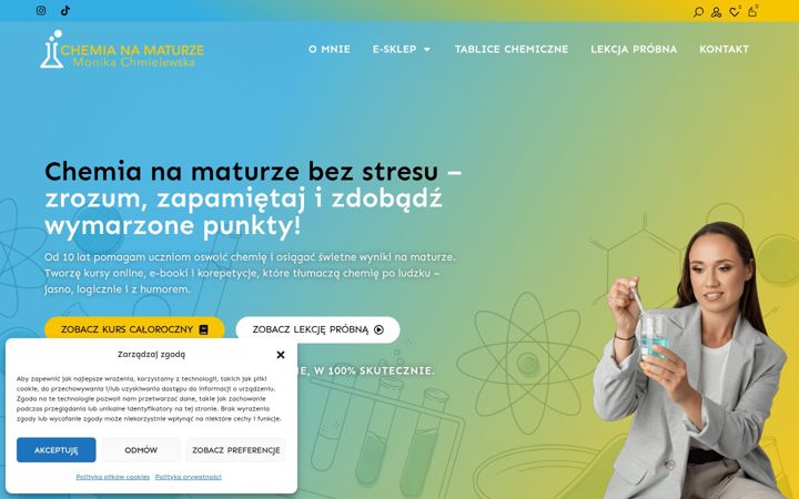 Screenshot ta' chemianamaturze.pl