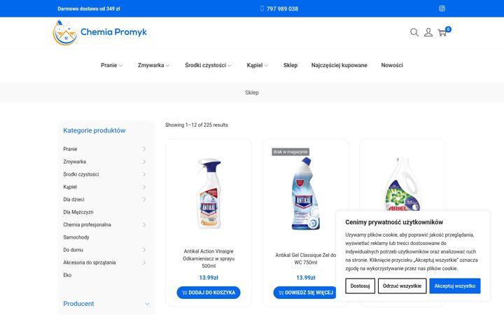 Screenshot ta' chemiapromyk.pl