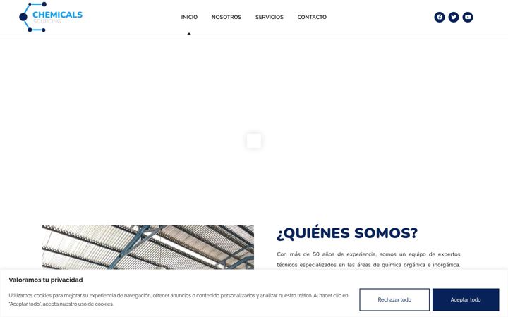 Screenshot of chemicalssourcing.com