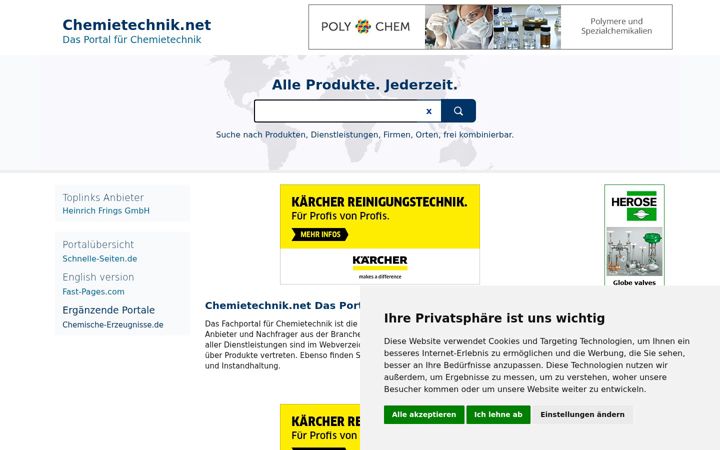 Screenshot di chemietechnik.net